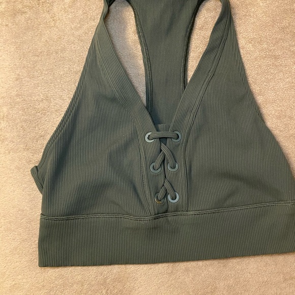 Aerie Olive Green Crop Top bundle. 5 tops - Picture 8 of 15